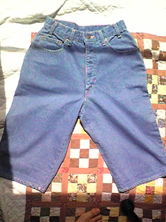 デニムのハーフパンツ