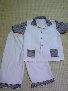 スカートを子供用パジャマにリメイク