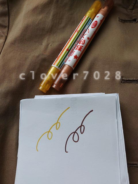 ジャケット_色抜け_染色ペン