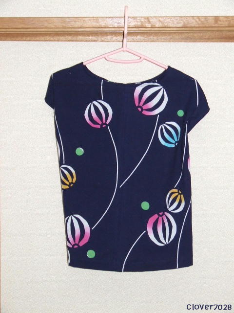 浴衣をプルオーバーにリメイク