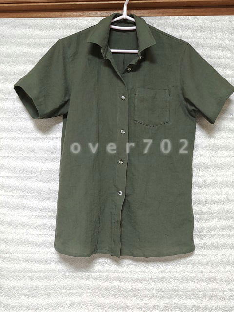洋裁_シャツ_カーキ