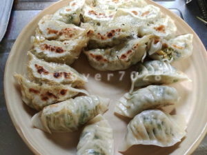 水菜と豆腐の餃子