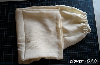 布団の布でステテコ